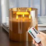 Luxury LED Remote-Controlled Candle — Big Size Decor Piece Size is 15cm by 15cm