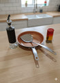 Breakfast cooking set,pan,oil dispenser and salt shaker