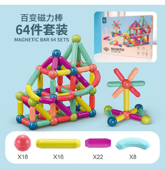 3D magnetic building sticks kids toy