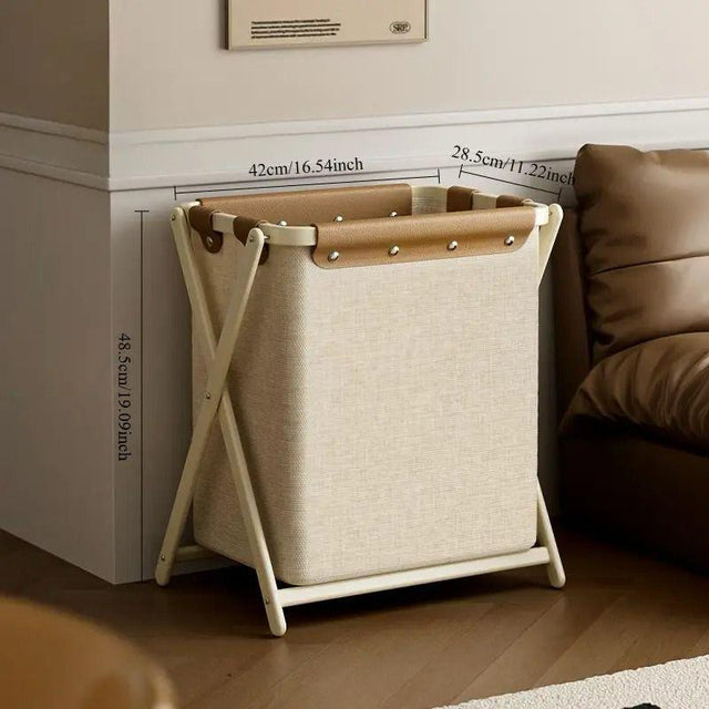 Large Capacity Laundry / Storage Basket — Beige