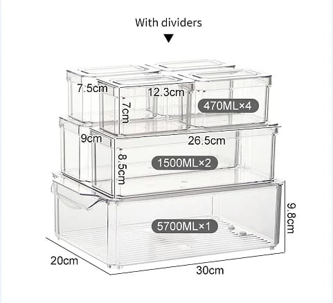 set stackable storage box