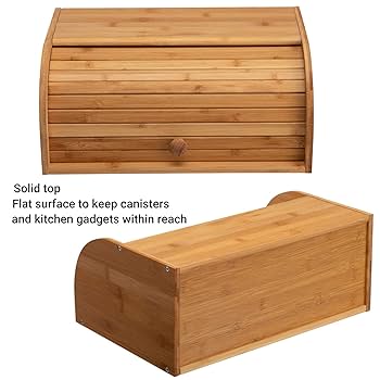 Bamboo bread bin 