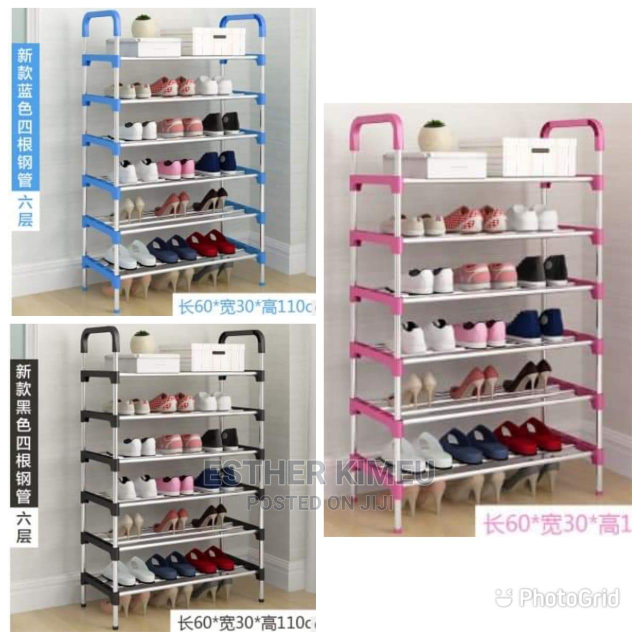 Detachable 6 layer shoe rack