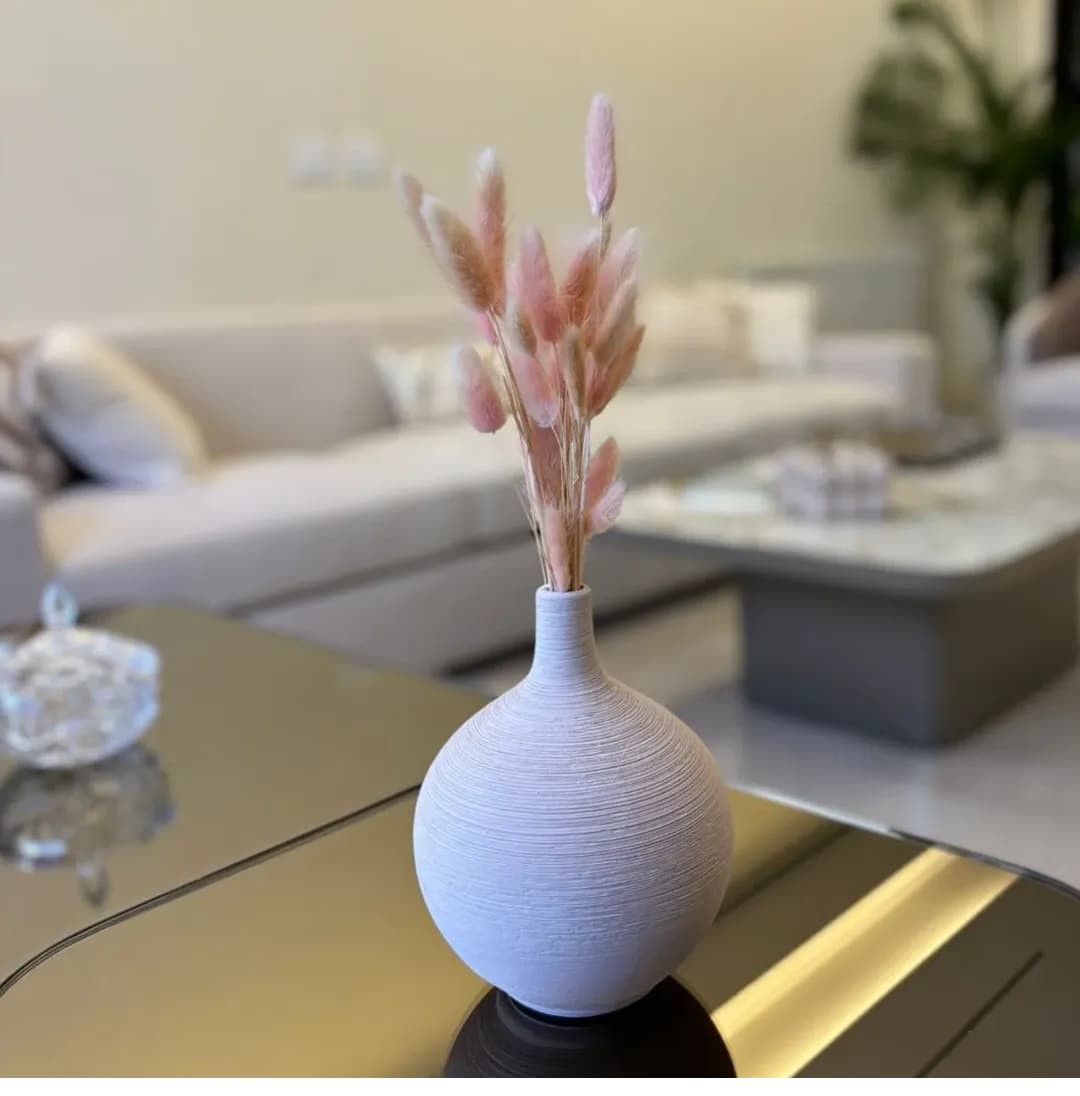 Style Modern Nordic Home Decoration Round Shape Porcelain Flower Vase