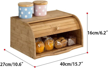 Bamboo bread bin 