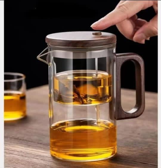 press glass infuser tea pot