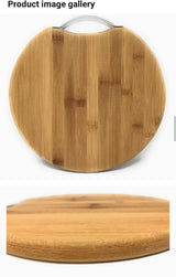 Round bamboo chopping board 32 cm