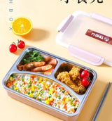 Grid Stainless Steel Lunch Box