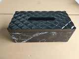 Creative Household Office Desktop Tissue Storage  Napkin Holder With Marble Printing