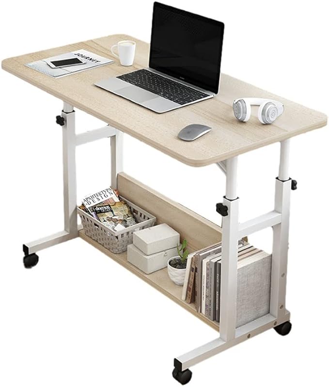Portable Desk, Mobile Height Adjustable Table