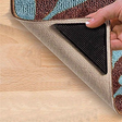 Ruggies Rug Carpet, Mat Grippers Non Slip Grip, Corners Pad Anti Skid Reusable Washable Silicone Grippers