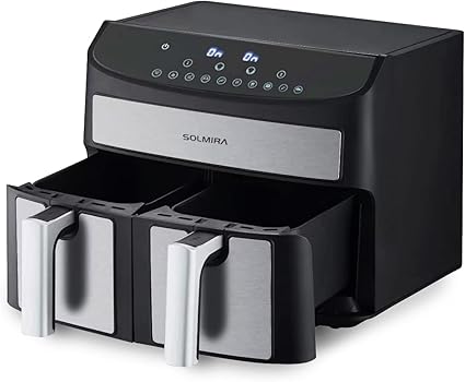 Oil-Free Air Fryer – Double Basket, Large Capacity 8L