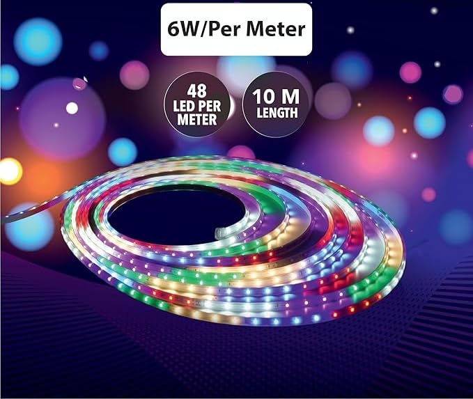LED Strip Lights – 10-Meter RGB Rope Lighting