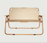 Extended Folding Double Wide Mesh Lawn Chair Loveseat