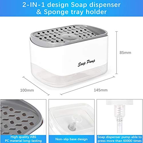 Soap pump and sponge caddy