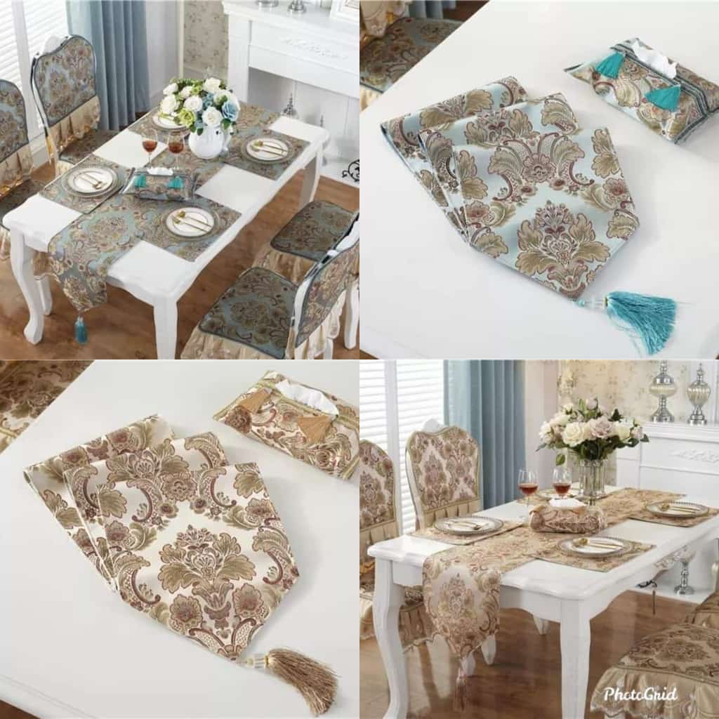 European luxury silk runner