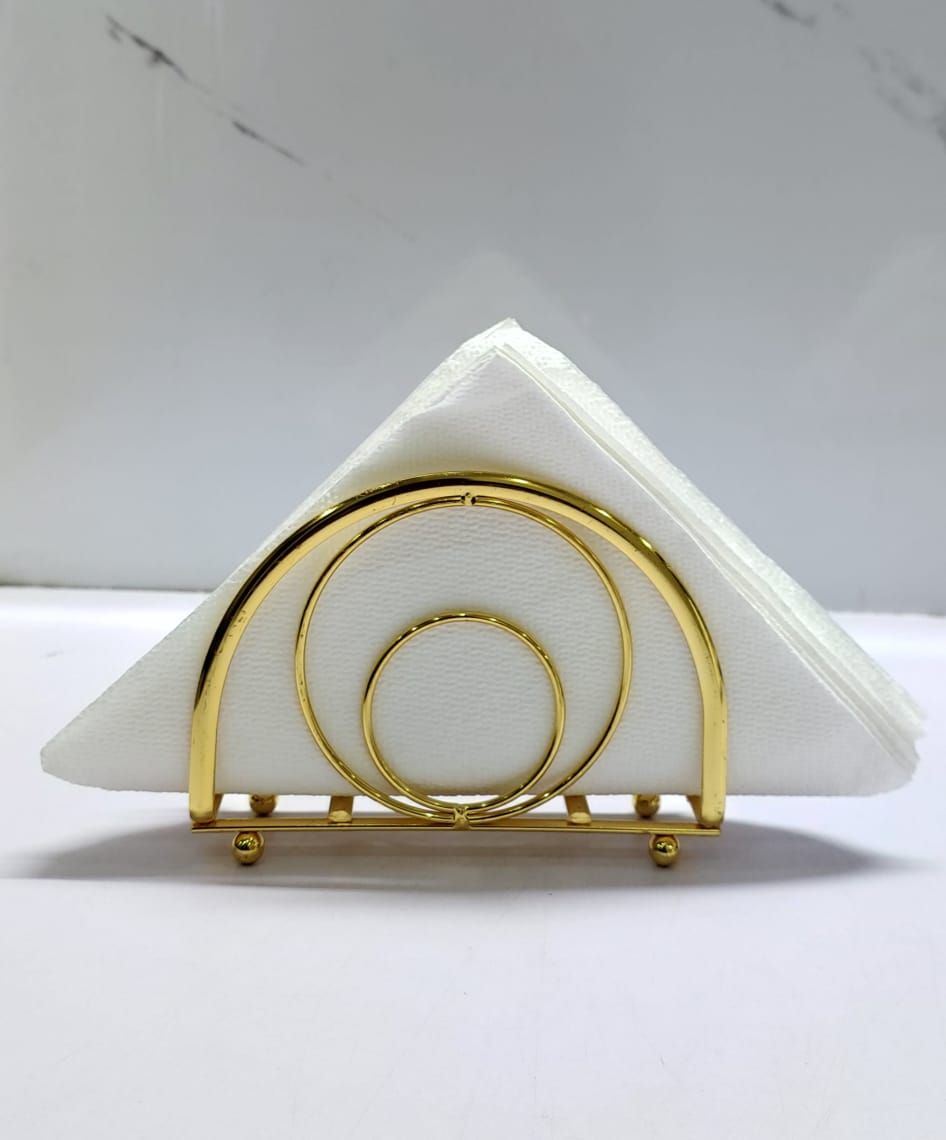 Simple square shape Metallic serviet holder