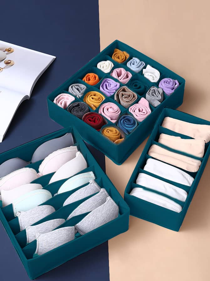 set drawer/closet organizer