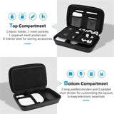 TechGear Hard Travel Organizer Case for cables/power bank/mouse etc
