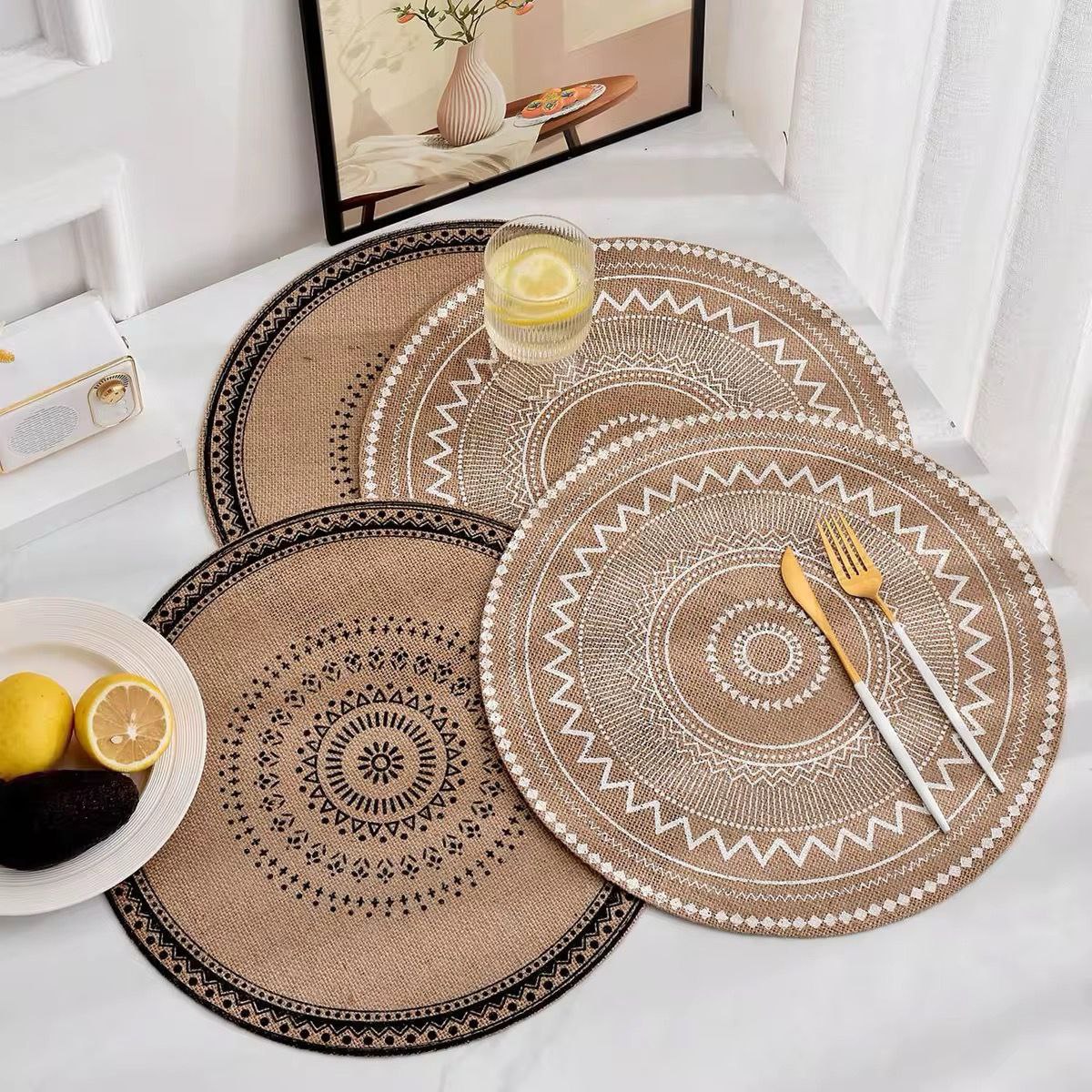 Boho Style Jute Table Place Mats