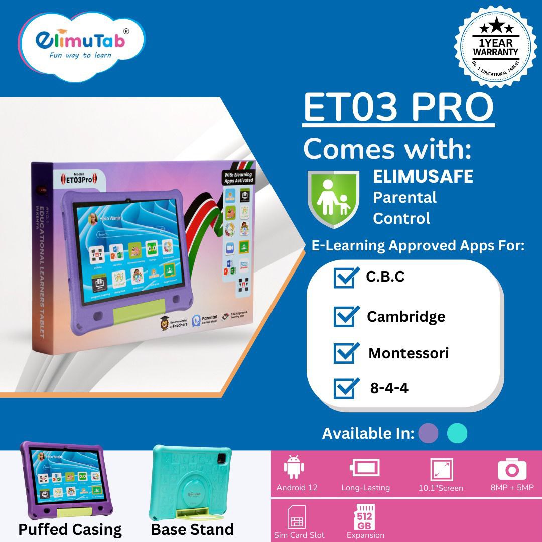 Elimutab KIDS tablet phone ET03 Pro
