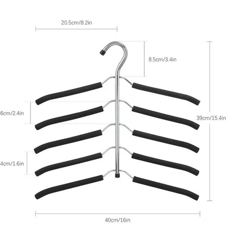 5 Layer Space Saving Hanger nje