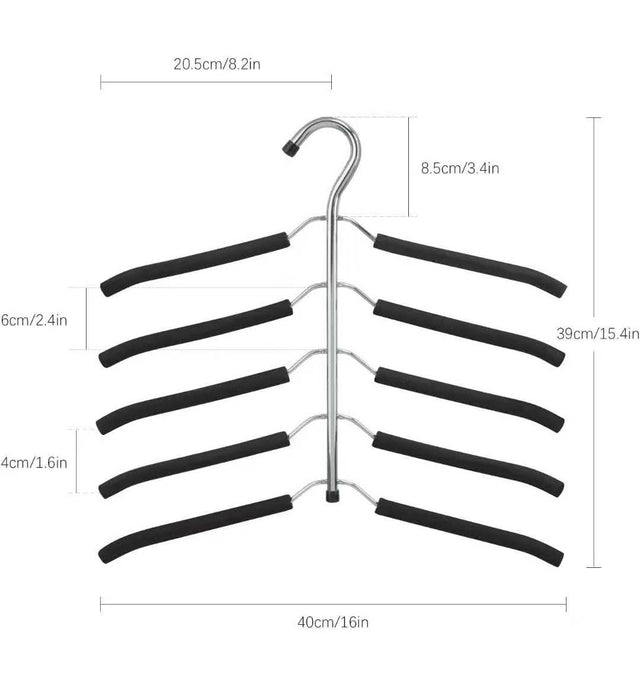 5 Layer Space Saving Hanger nje