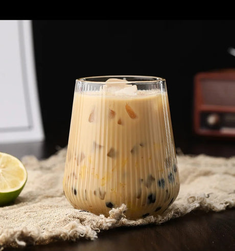 Unique Ribbed Aesthetic Glass