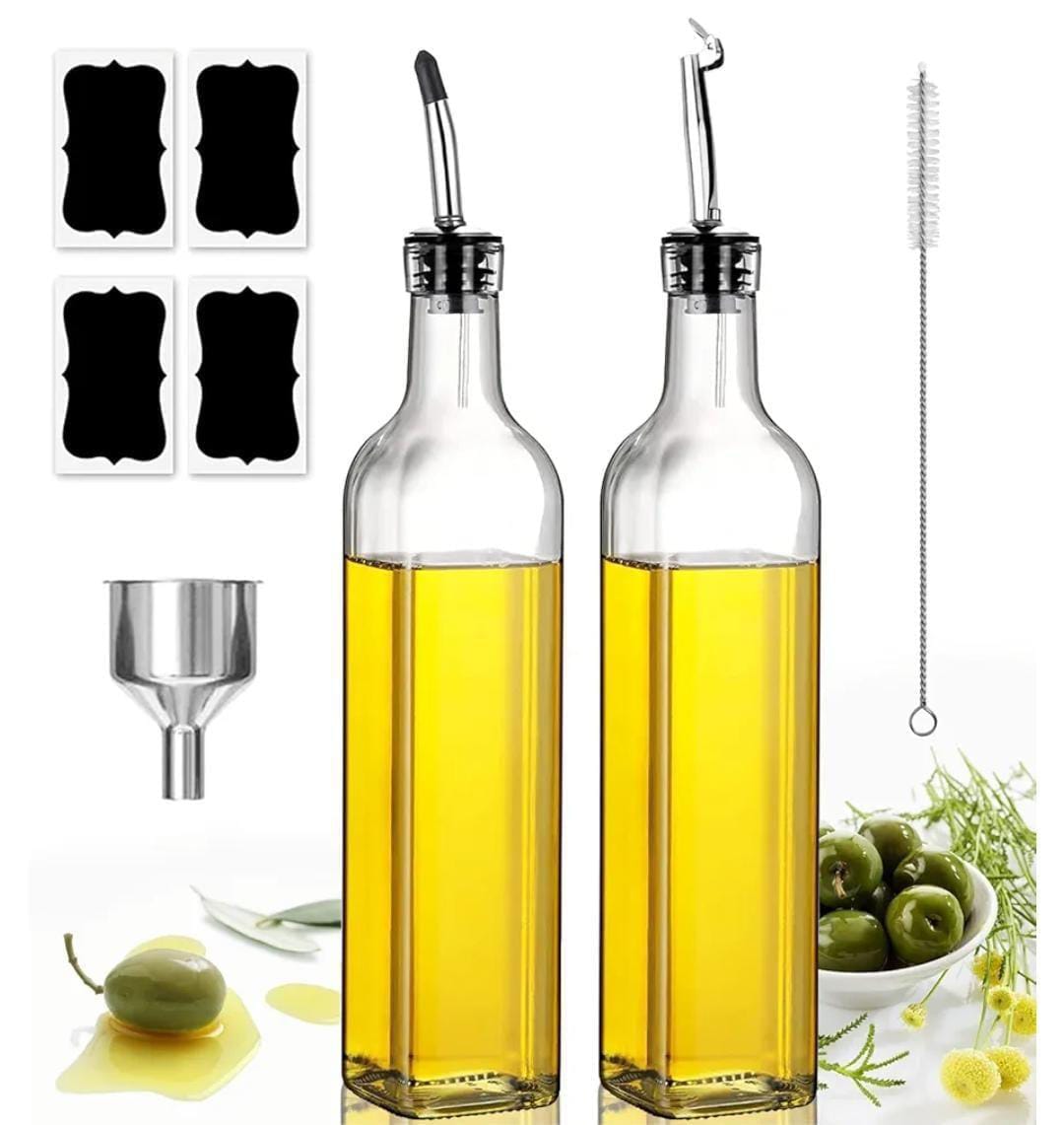 Oil Dispenser Bottle Set – 2pcs 500ml