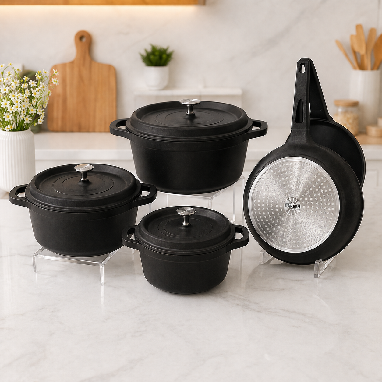 Aluminium Ceramic Cookware Set 7pcs