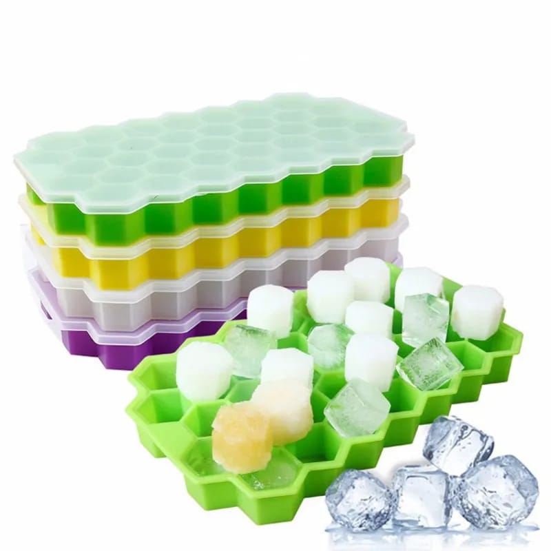 Reusable honeycomb silicone icecube mould