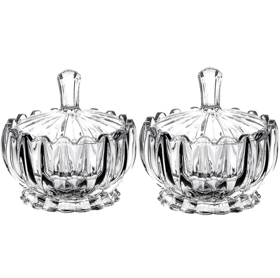 set of six  candy glasses