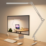 Desk Lamp with Clip Eye Care 3 Light Modes x 10 Brightness Levels Table Lamp