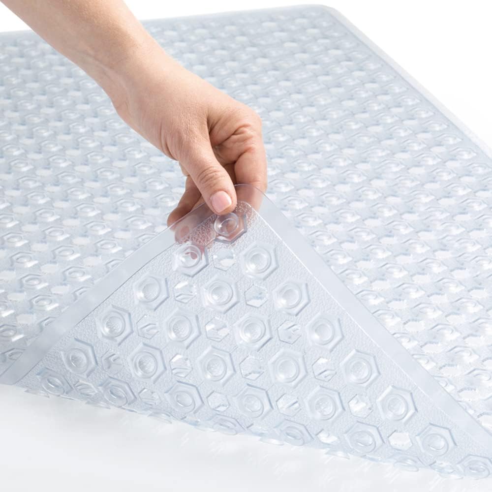 Bath Tub Mat, Medium Size 50by80cm Non-Slip Shower Mats with Suction Cups and Drain Holes