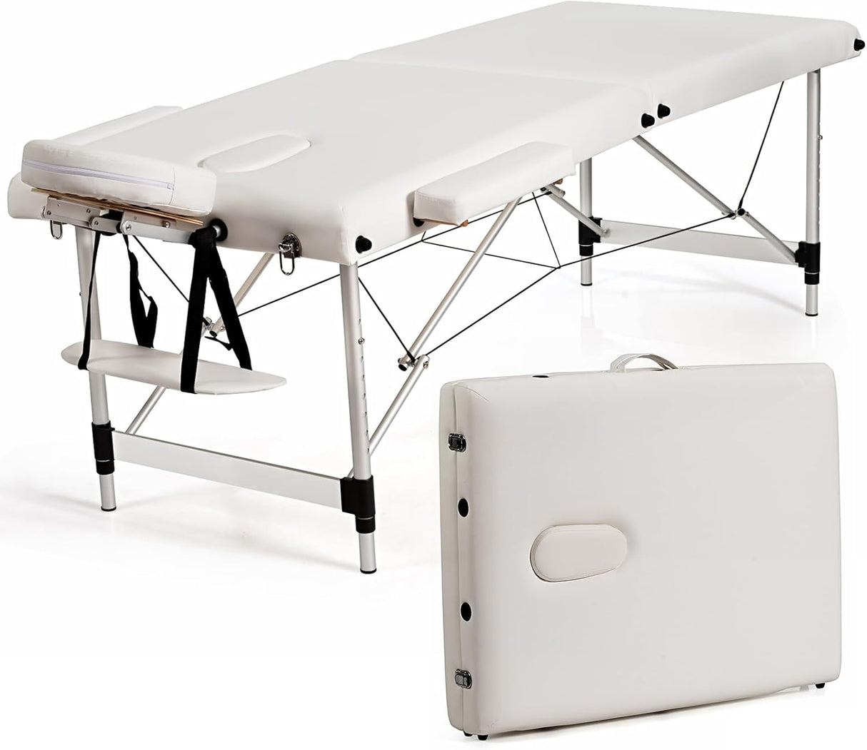 aluminium Portable 3-Section Massage & SPA Bed