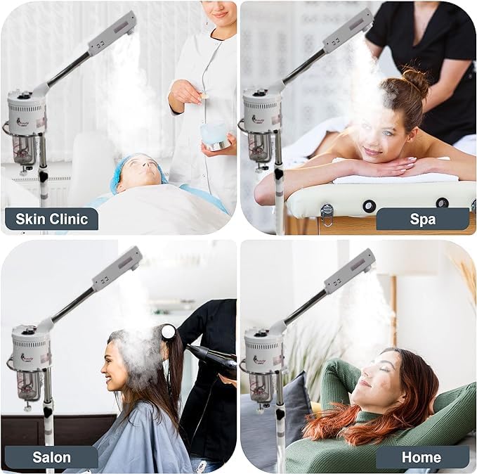 Professional Facial Steamer with Adjustable Stand
