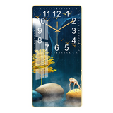 Rectangular crystal porcelain clock