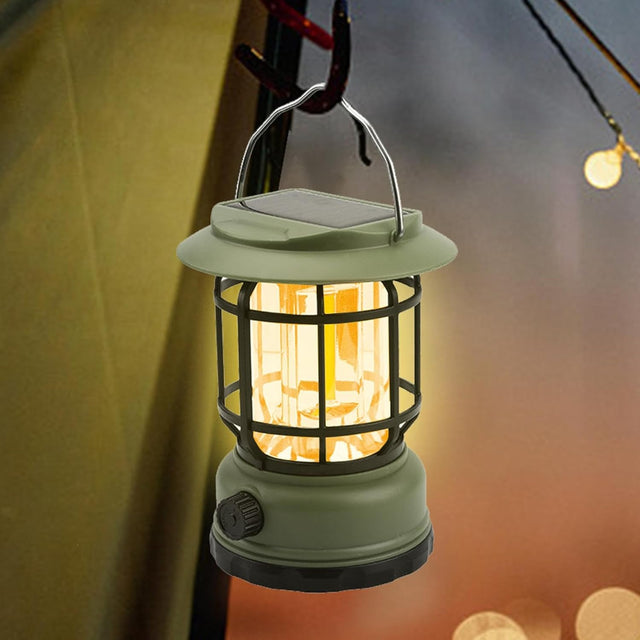 Outdoor Camping Lantern – Vintage Rechargeable Tent Light