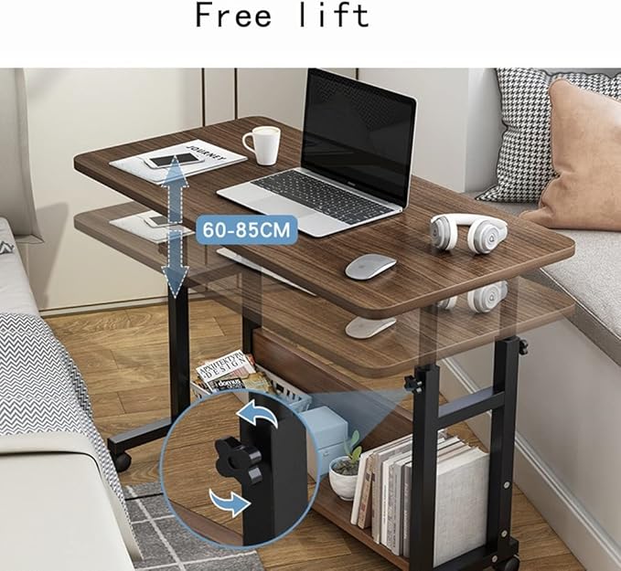 Portable Desk, Mobile Height Adjustable Table