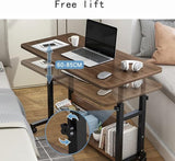 Portable Desk, Mobile Height Adjustable Table