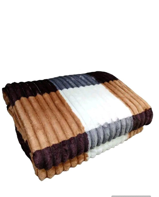 Super Soft Warm Velvet/Ribbed Fleece Throw Blankets