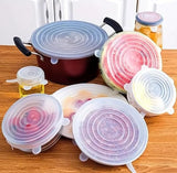 Re-usable Silicone Food Covers 6pcs