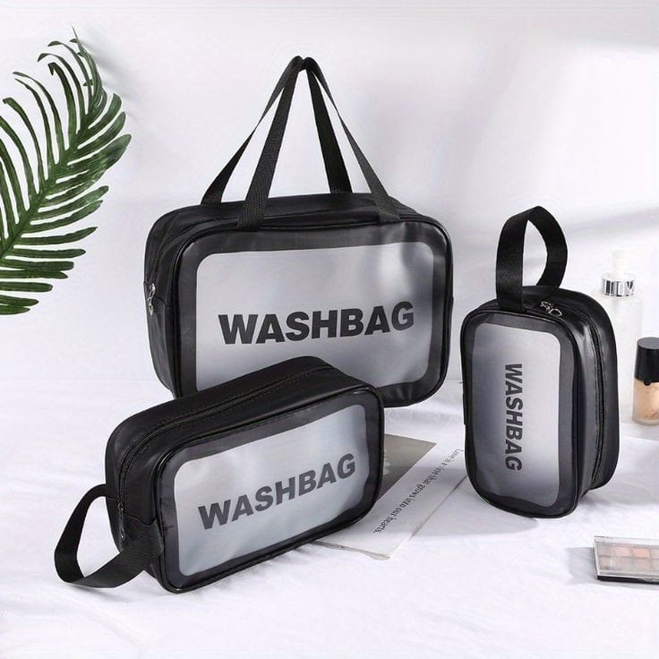 3pc wash bag pouch