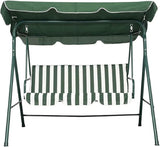 Patio Swing Canopy Cover Set – Waterproof Replacement (Green, 75x52x6 in)