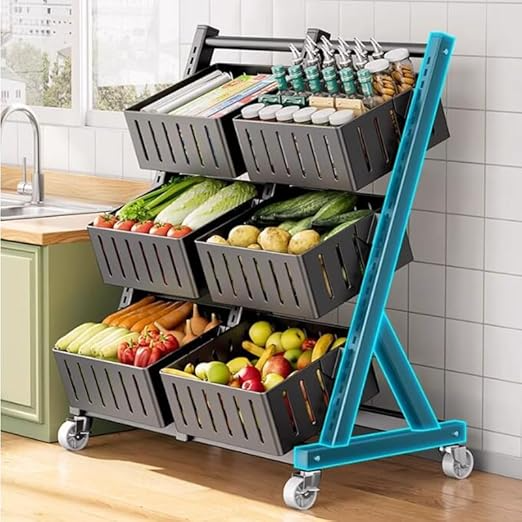 Kitchen Vegetable basket rack 4 layer