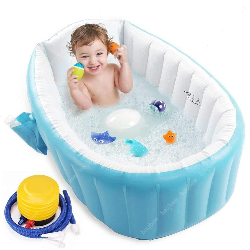 Inflatable Baby Bath tub for Kids with Air Pump