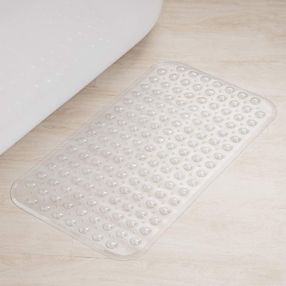 Bath Tub Mat, Medium Size 50by80cm Non-Slip Shower Mats with Suction Cups and Drain Holes