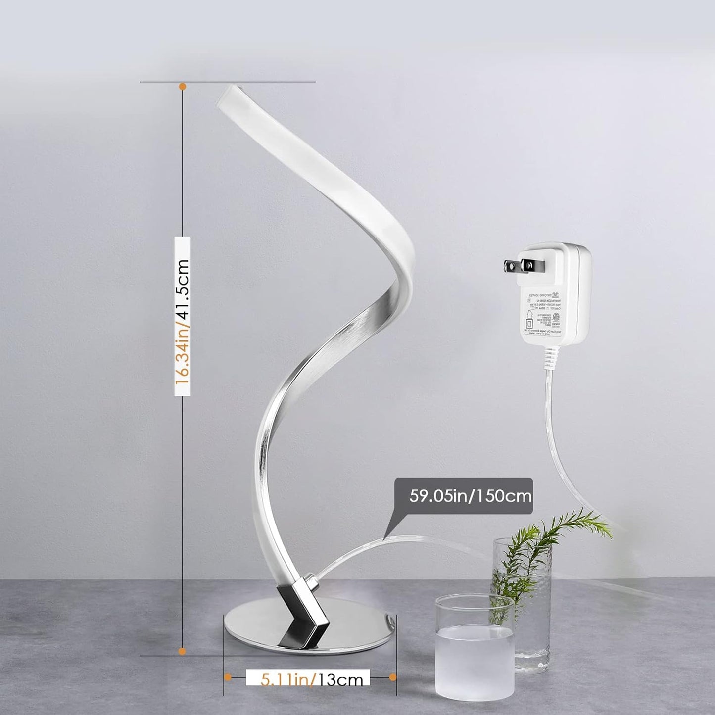 Modern Spiral Design LED Table Lamp