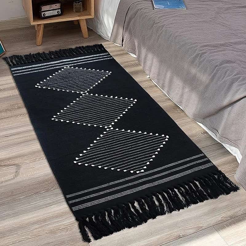 Bohemian Geometric Rugs with Tassles