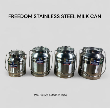 Stainless Steel Milk Can — Multiple Sizes Available